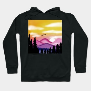 Pink Mountain Hoodie